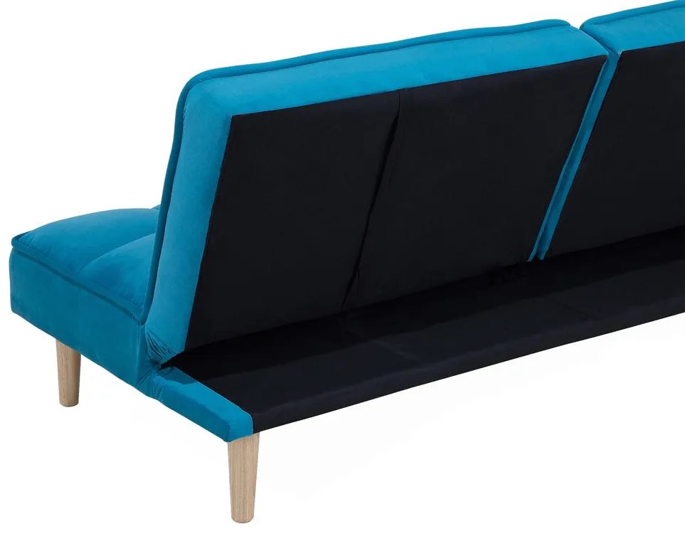 Sofá-cama azul SILJAN Beliani