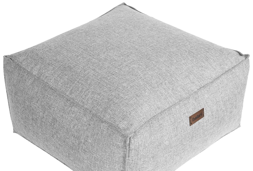 Pufe cinzento 50 x 30 cm MUKKI Beliani