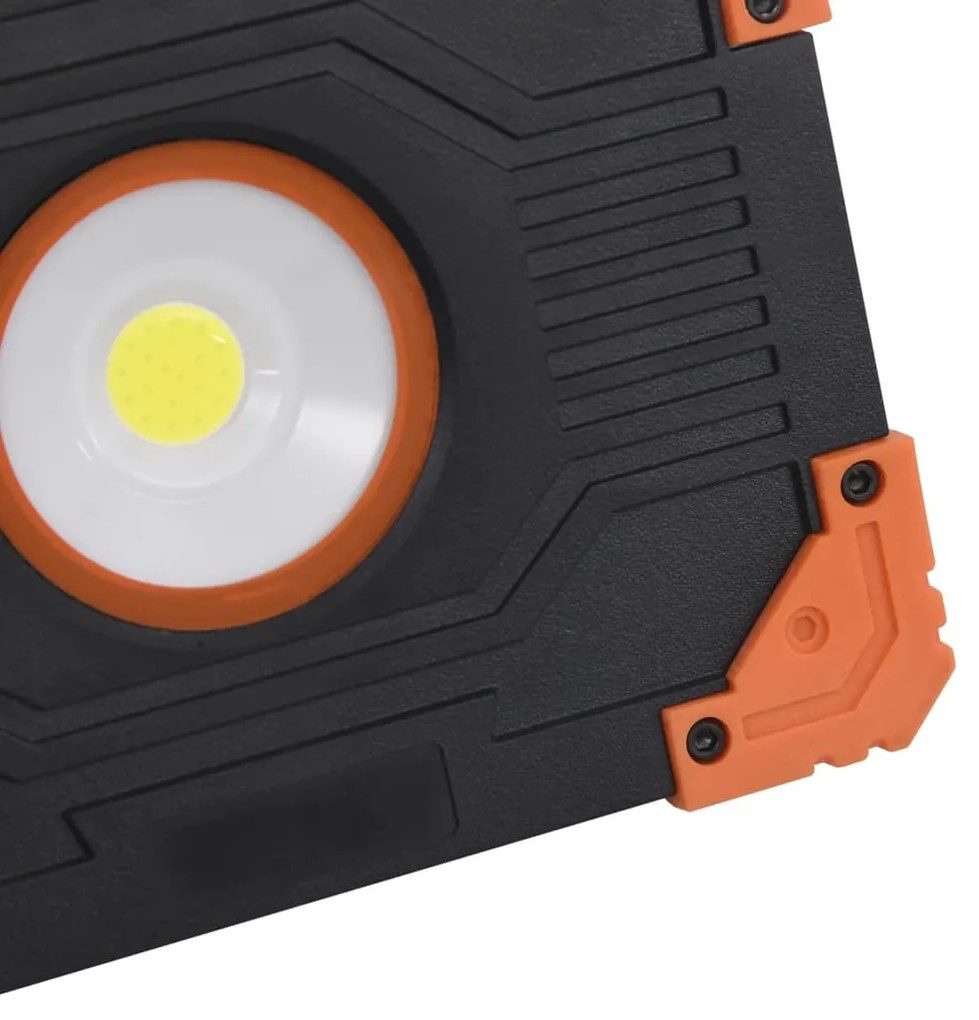 Holofote portátil c/ iluminação LED 10 W ABS branco frio