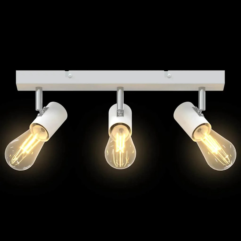 Spotlight de Teto 3 Via Ajustável Branco E27