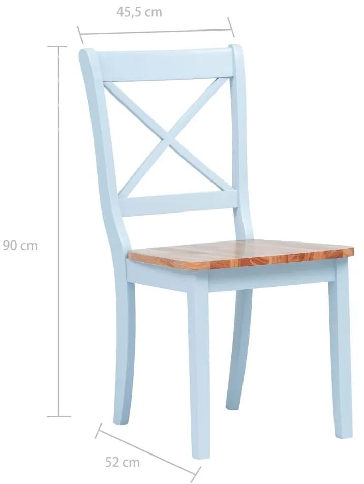 Cadeiras de jantar 2 pcs seringueira maciça cinza/madeira clara