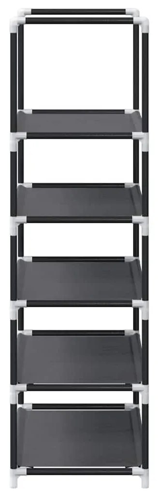 Sapateira 5 camadas 44x28x94 cm tecido não tecido preto
