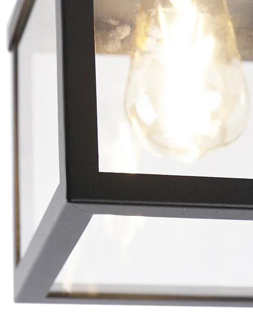 Luminária de teto exterior inteligente industrial preta com ST64 Wifi - Rotterdam