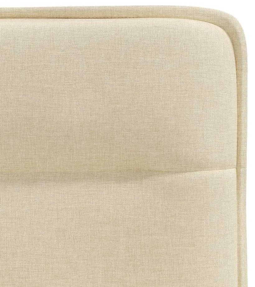 Cadeiras de jantar 6 pcs tecido cor creme