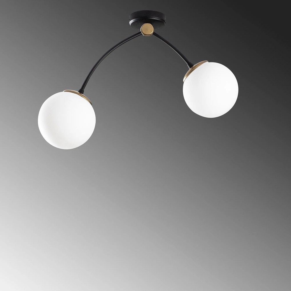 Chandelier Kromozom – Branco e Preto – 51 x 15 cm