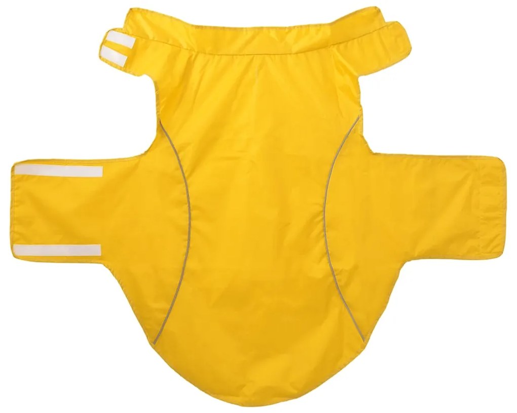 Capa de chuva para cães com tiras reflectoras amarelo 3XL