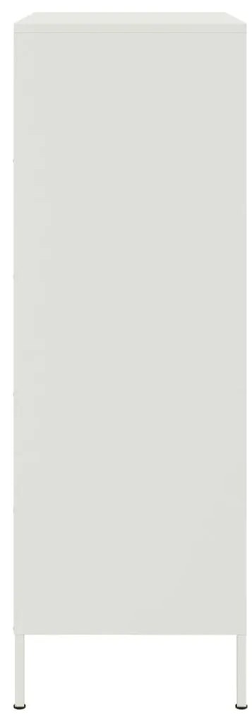 Aparador alto 68x39x113 cm aço branco