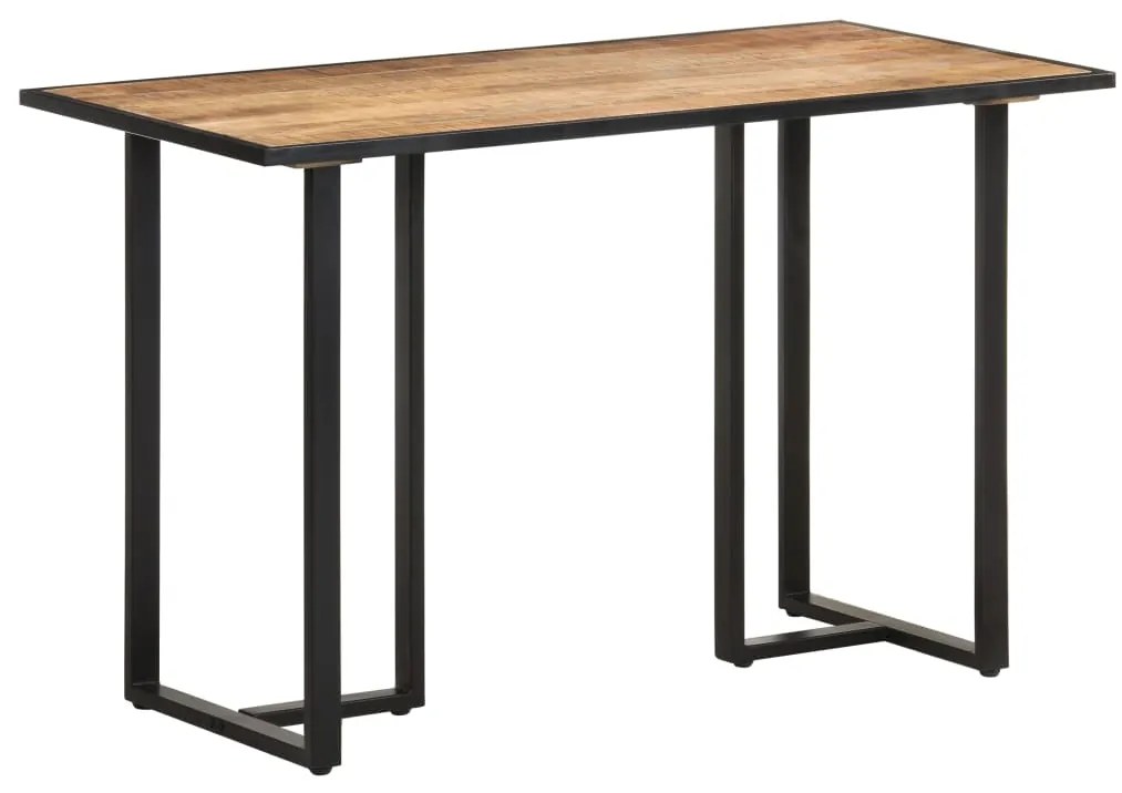 Mesa de jantar 120 cm madeira de mangueira áspera