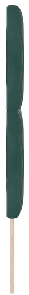 Cabeceira LED Design Blocos de Diamante Verde Escuro 144 cm