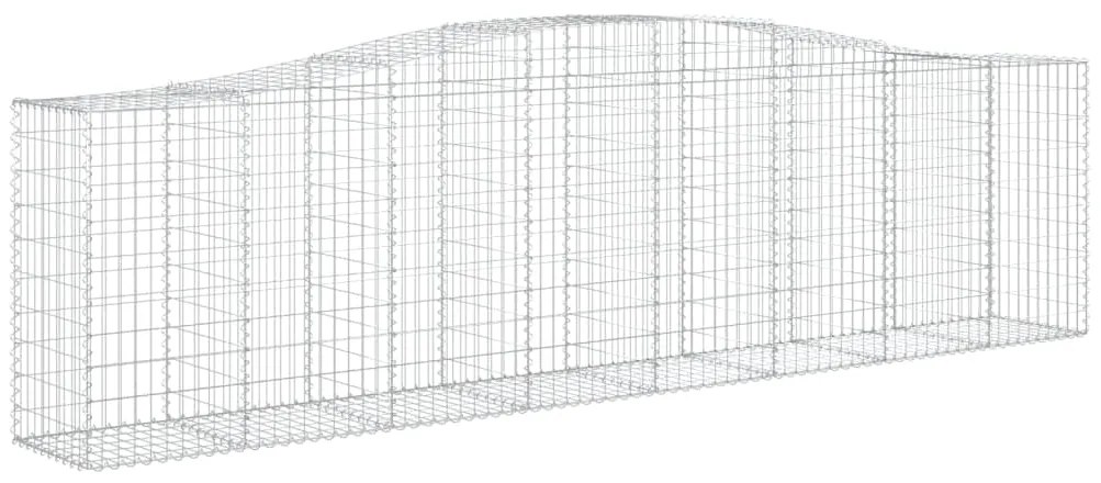 Cestos gabião arqueados 8pcs 400x50x100/120cm ferro galvanizado