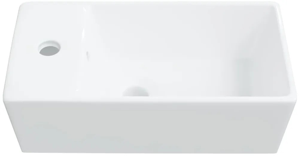 Lavatório 48x25x15 cm cerâmica branco