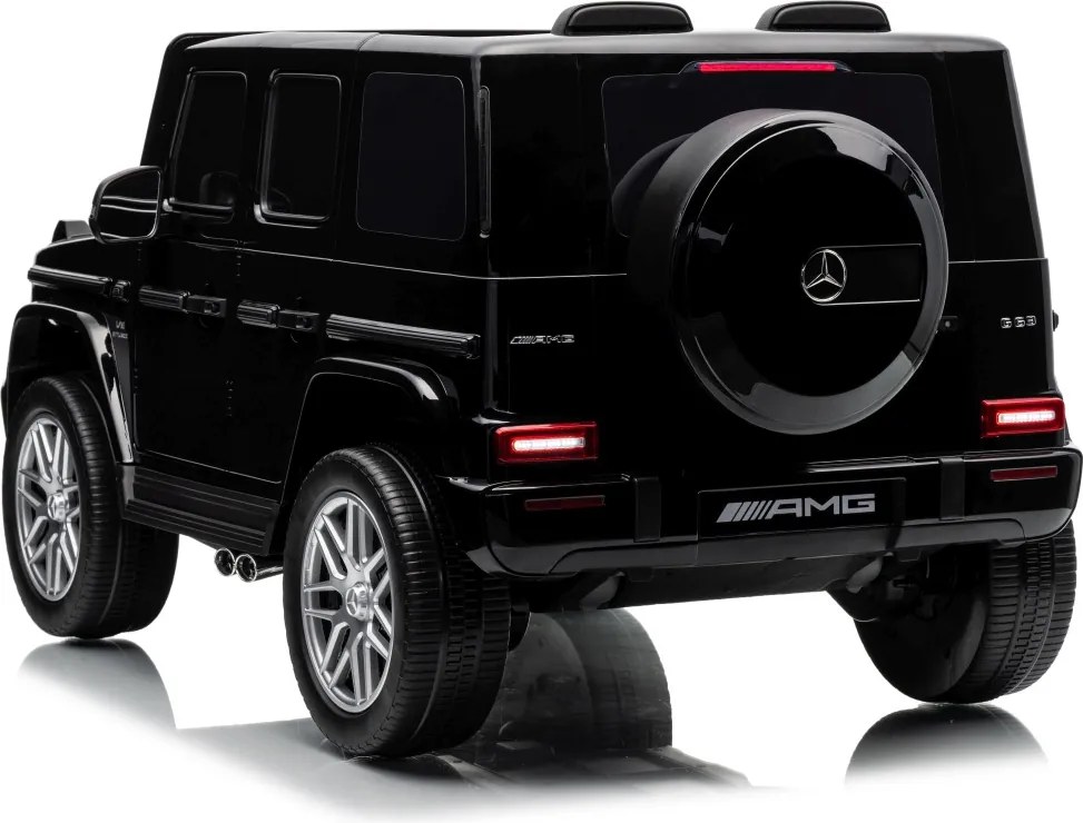 Carro elétrico para Crianças 3 a 7 anos*, 12V 4x4 Mercedes G63 AMG Rodas Espuma EVA, Controle remoto Preto