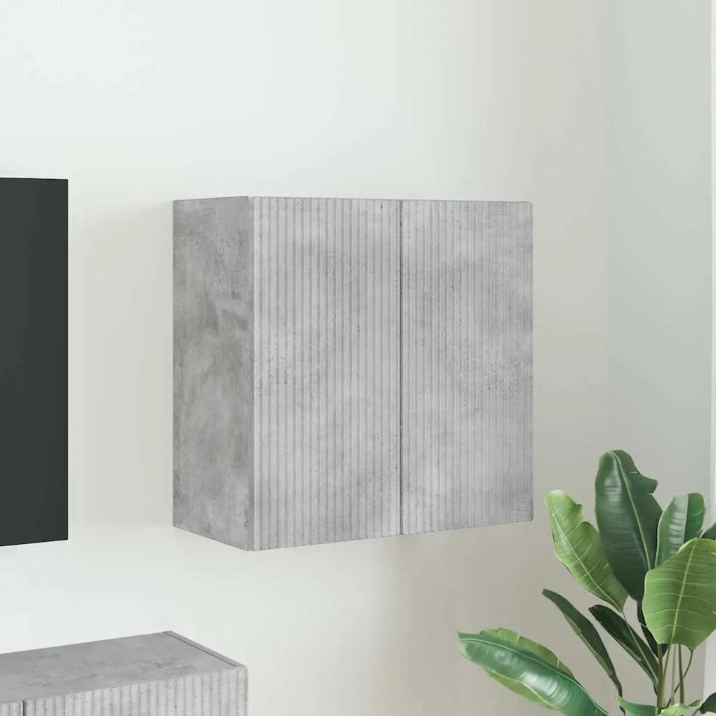 vidaXL Armário de TV de Parede Cinzento 59,5 x 31 x 60 cm