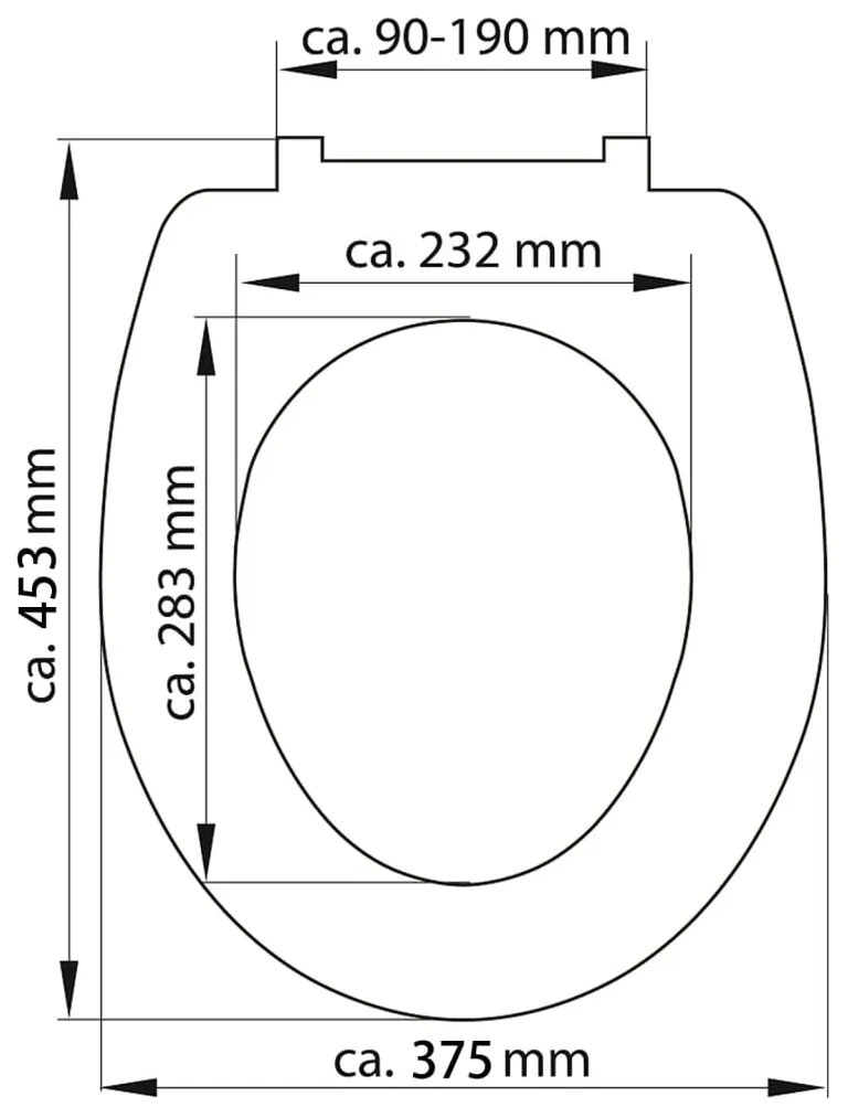 SCHÜTTE Assento de sanita c/ fecho suave OLD WOOD duroplast estampado