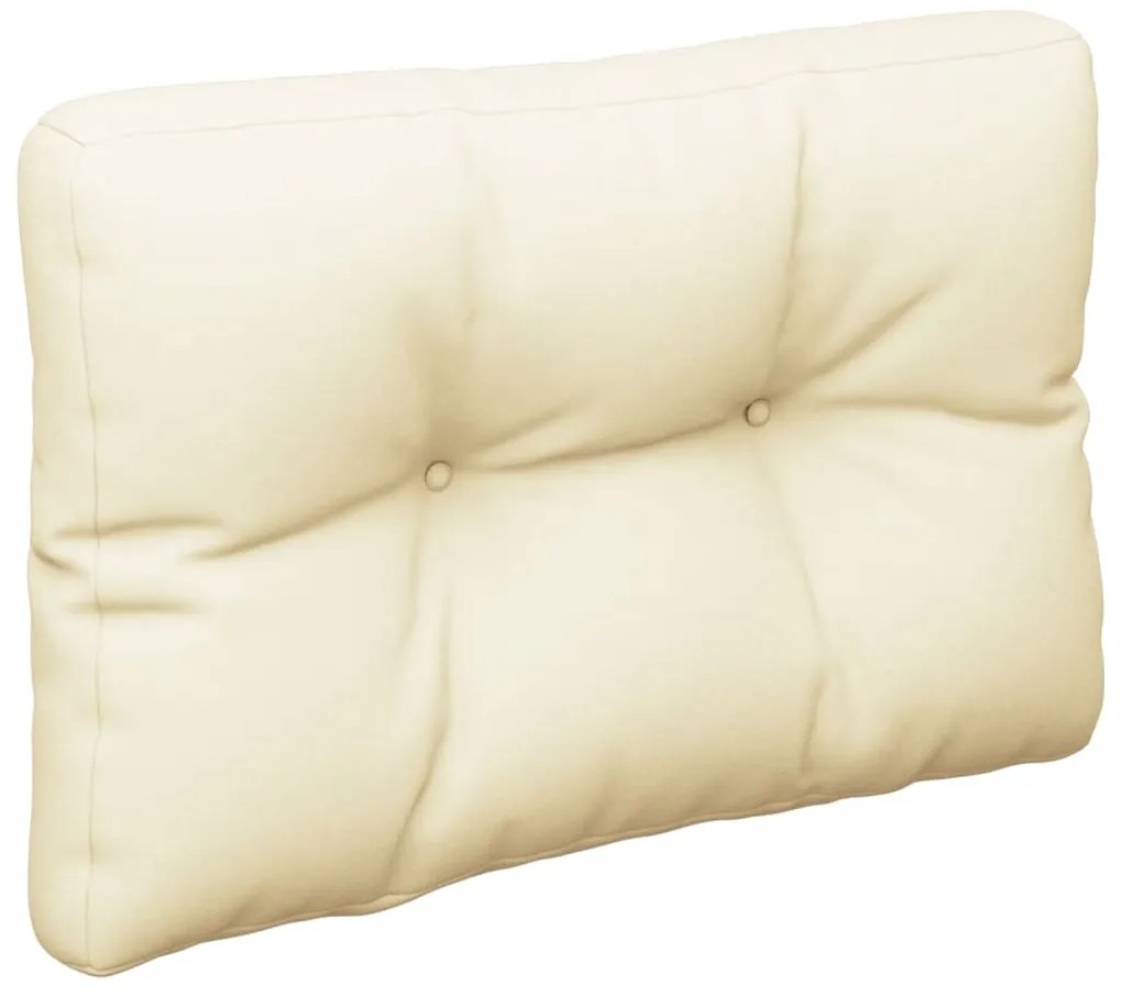 Almofadões de paletes 2 pcs tecido creme