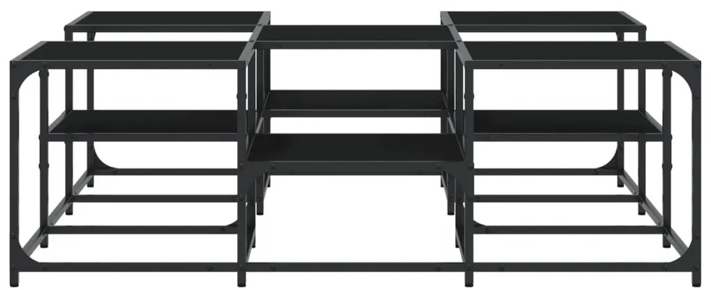 Mesa de centro 121x121x40 cm derivados de madeira preto