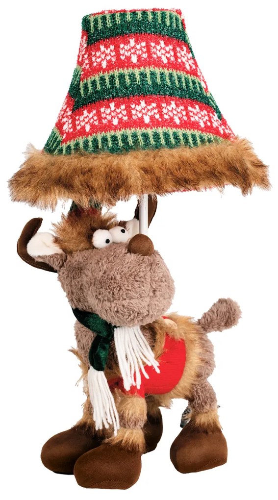 Candeeiro de mesa de Natal Rena Castanho incl. LED - Rudi Para crianças