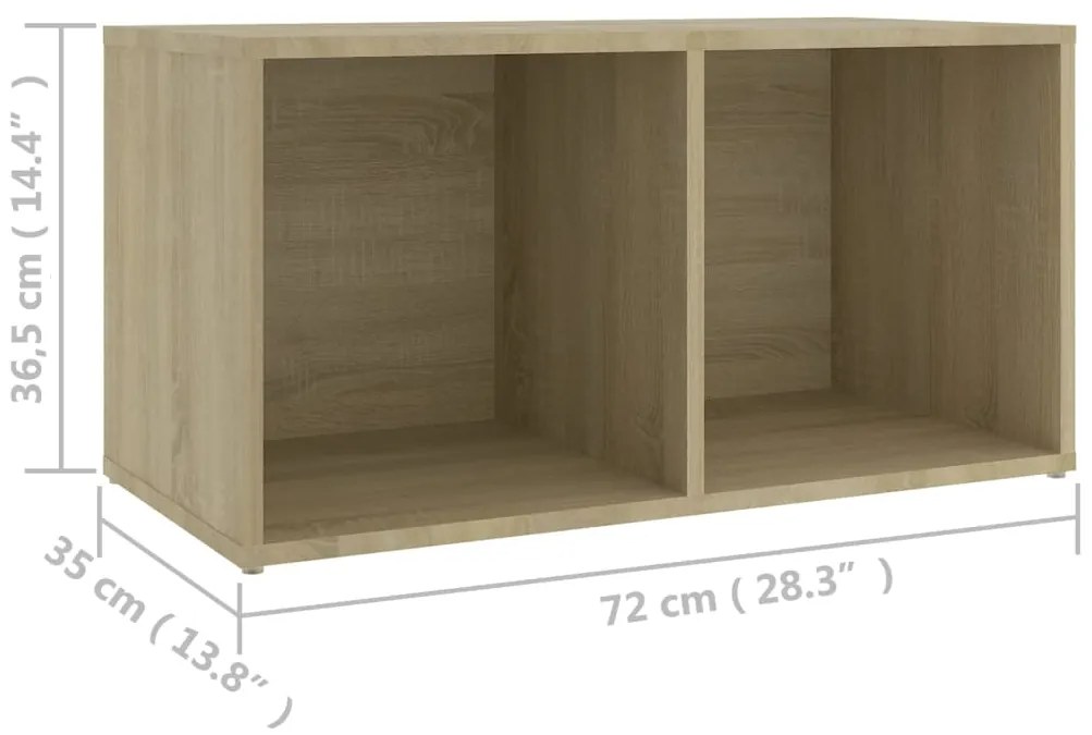 8 pcs conjunto móveis de TV derivados madeira carvalho sonoma
