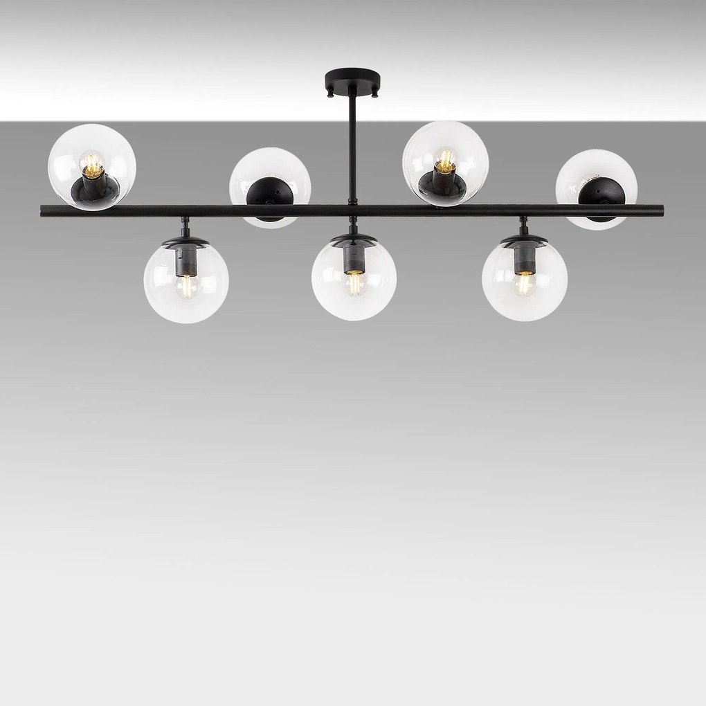 Candeeiro de Teto Fazli – Preto – 113 x 40 x 46 cm