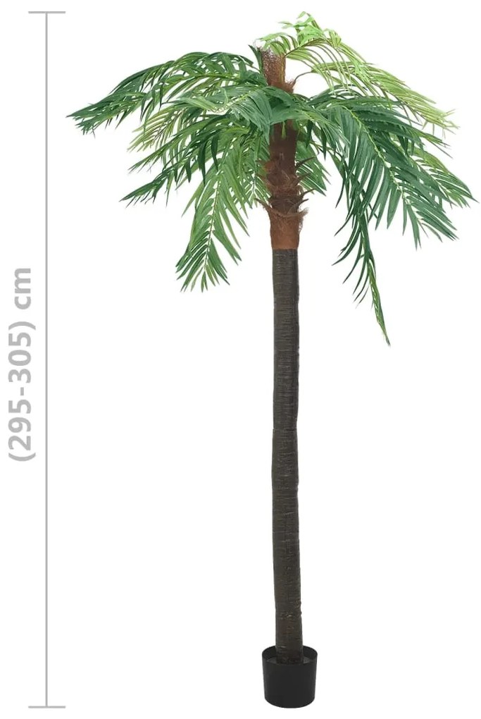 Palmeira phoenix artificial com vaso 305 cm verde