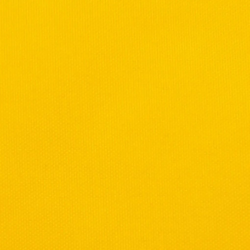Para-sol estilo vela tecido oxford triangular 5x5x6 m amarelo