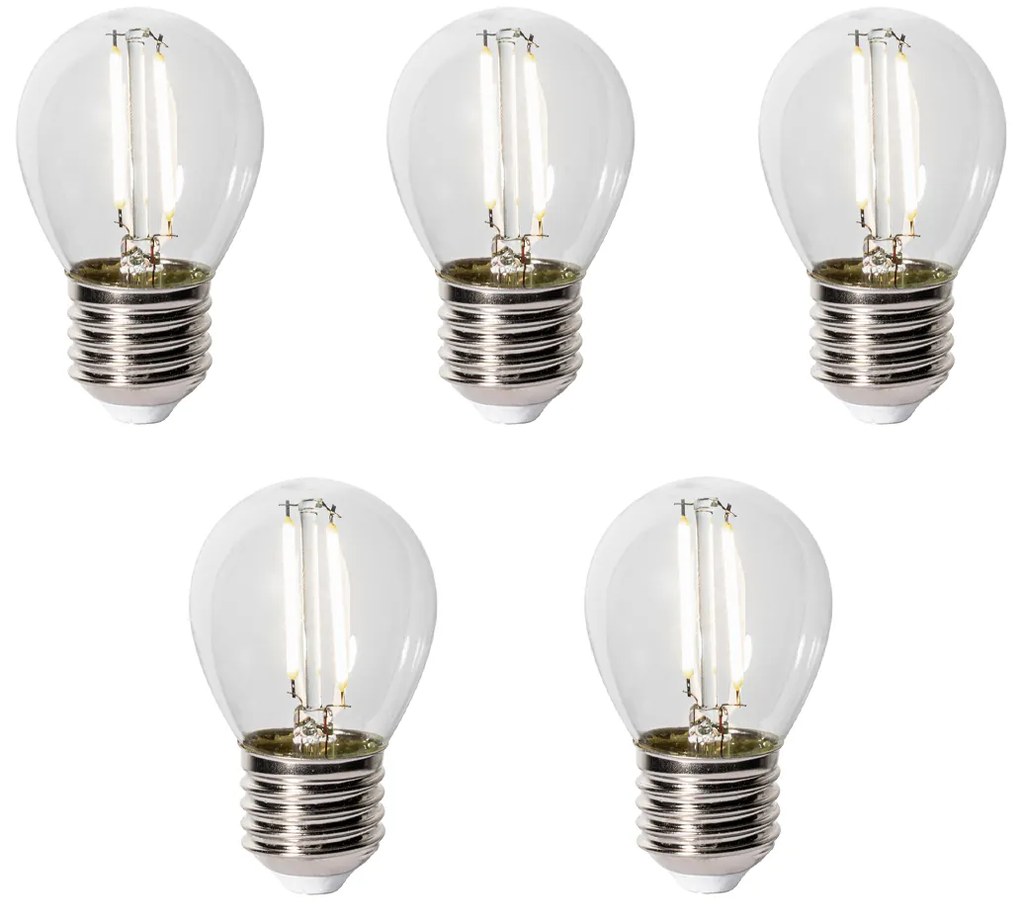 Conjunto de 5 E27 LED lamp P45 Sensor LUX 3W 250 lm 3000K