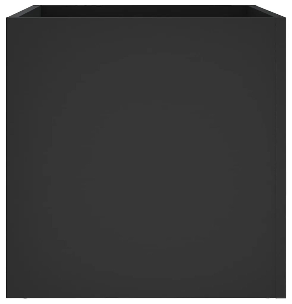 Vaso/floreira 40x40x40 cm derivados de madeira preto