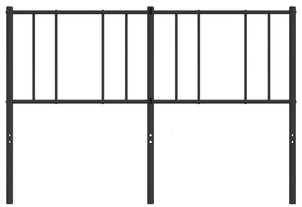 Cabeceira de cama 135 cm metal preto