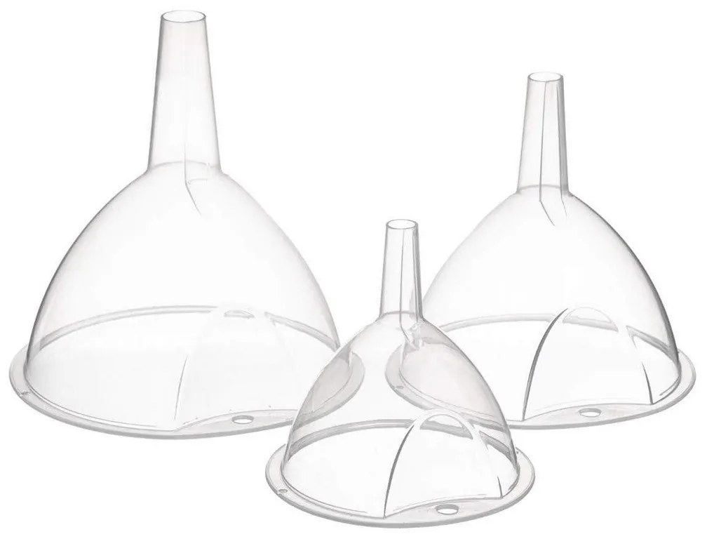 Funil Secret de Gourmet Transparente Plástico (3 Peças)