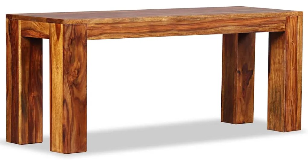 Banco em madeira de acácia maciça 110x35x45 cm