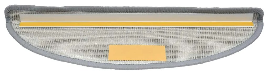 Tapetes de escada 30 pcs 56x17x3 cm cinzento