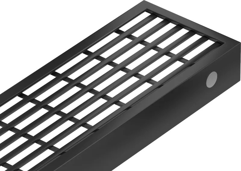 Mexen Flat M33 capa para ralo linear 70 cm, preta - 1733070