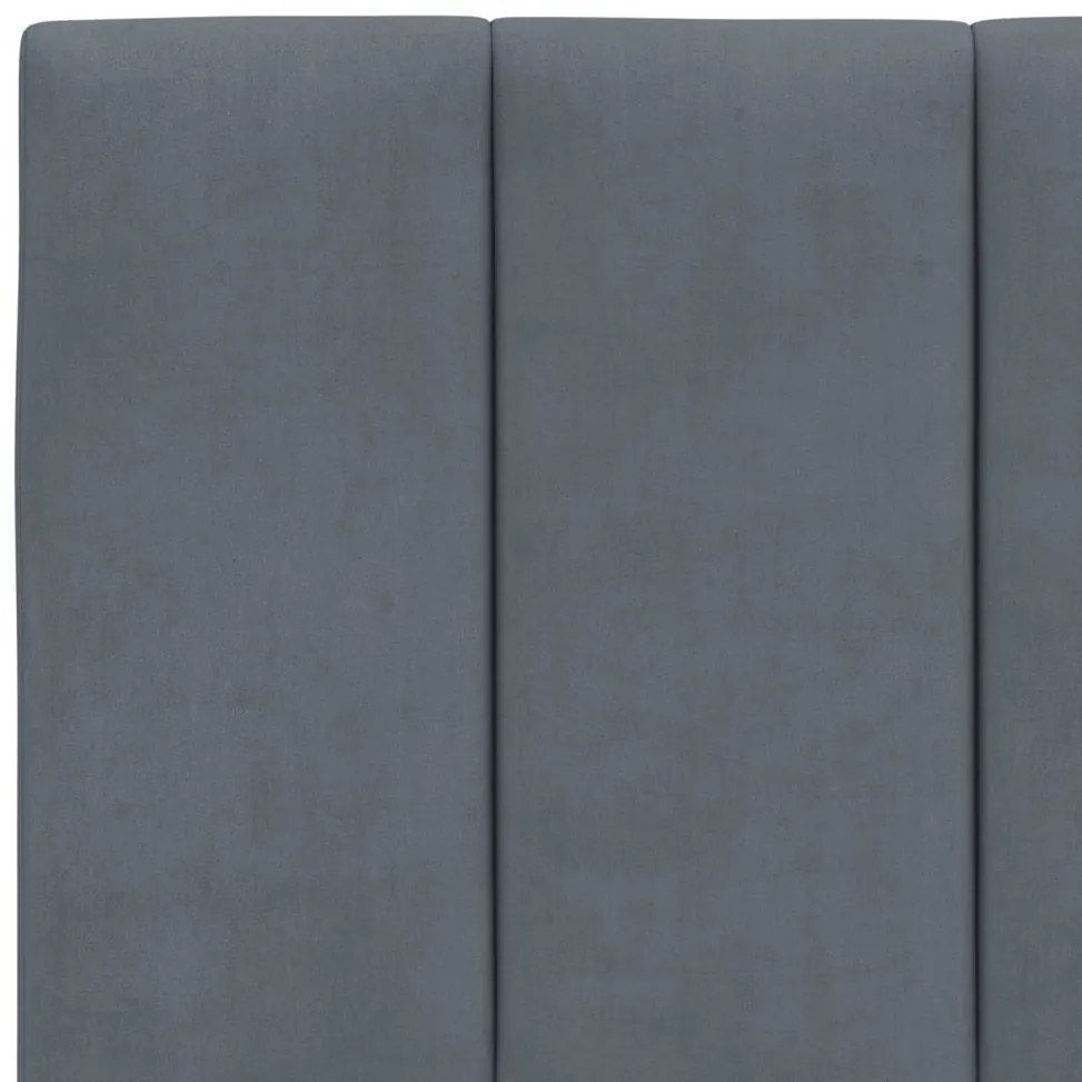 Estrutura de cama sem colchão 200x200 cm veludo cinzento-escuro