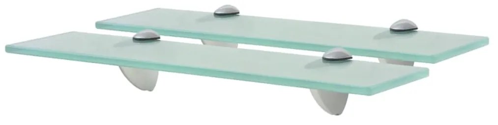 Prateleiras flutuantes 2 pcs vidro 40x20 cm 8 mm