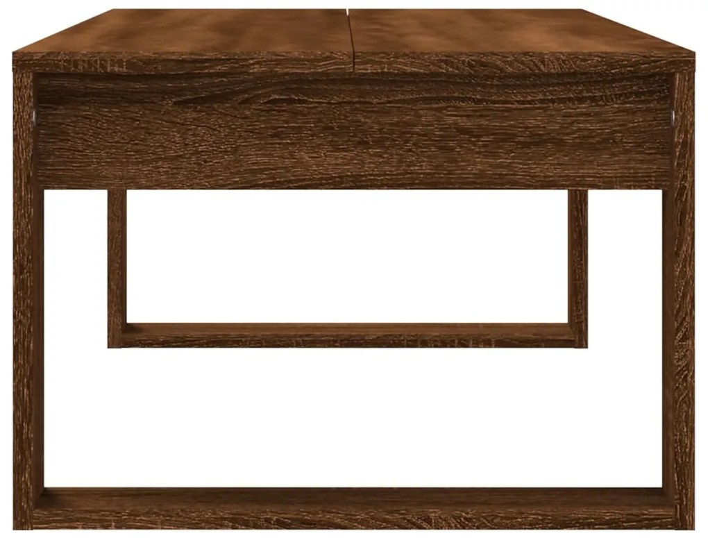 Mesa de centro 102x50x35 cm derivados madeira carvalho castanho