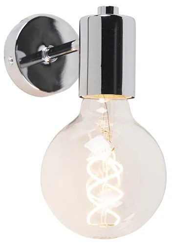 Candeeiro de parede moderno cromado - Facil Design,Moderno