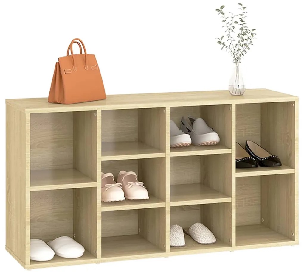 Sapateira 103x30x54,5 cm contraplacado carvalho sonoma