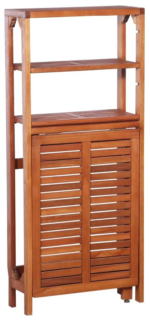 3 pcs conjunto de bistrô dobrável madeira de acácia maciça