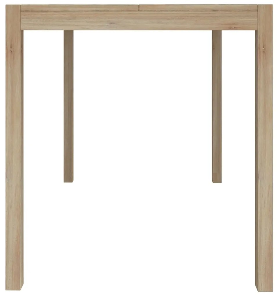 Mesa de jantar 110x70x75 cm madeira de acácia maciça