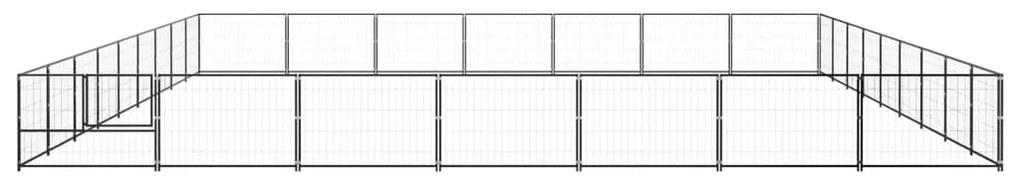 Canil para cães 63 m² aço preto
