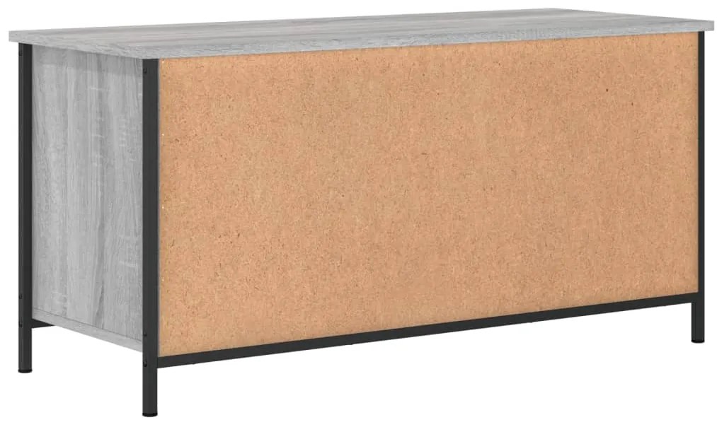 Móvel de TV 100x40x50 cm derivados de madeira cinzento sonoma