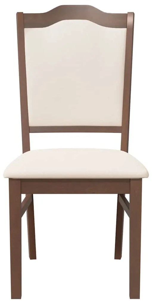 Cadeiras de jantar com almofadões 2 pcs madeira maciça castanho