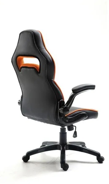 Cadeira Gaming GM400 Preto/Laranja MUVIP