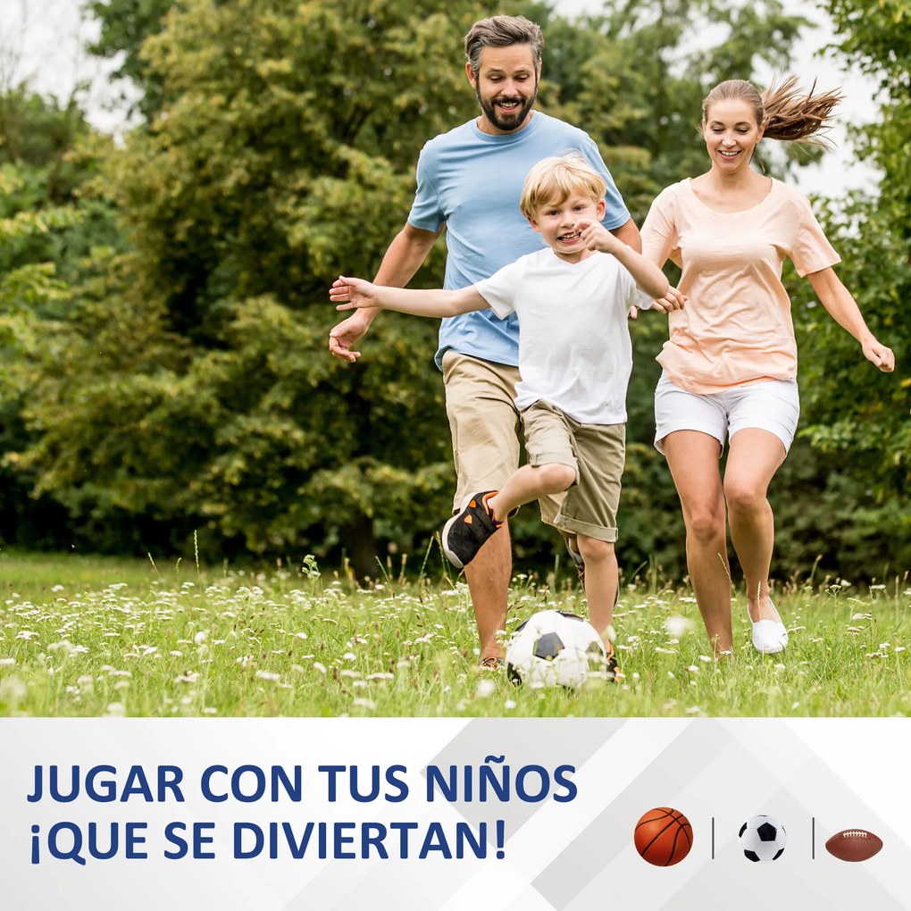 HOMCOM Rede de rebote dobravél Ângulo ajustável de 5 níveis com tubo de aço para Futebol Tênis Baseball 100x95x90 cm Azul