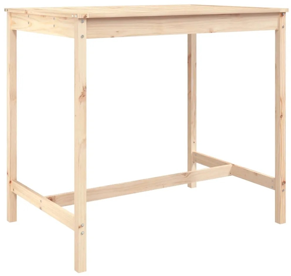 5 pcs conjunto de bar para jardim pinho maciço