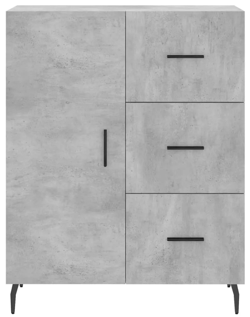 Armário alto 69,5x34x180 cm derivados de madeira cinza cimento