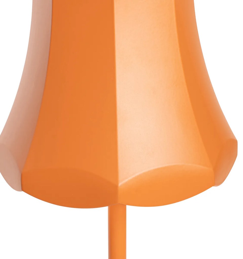 LED Candeeiro de mesa retro laranja recarregável IP44 - Granny Retro