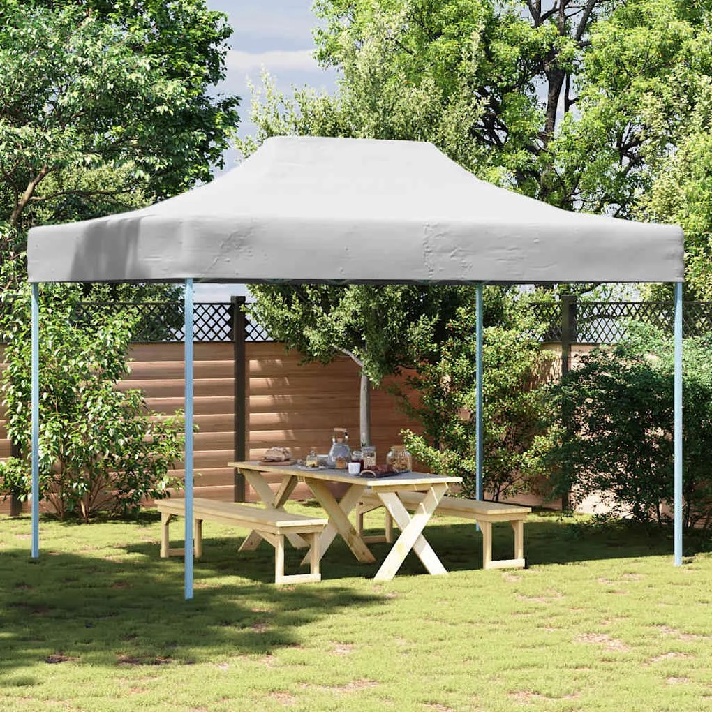 vidaXL Tenda dobrável profissional para festas 280x410x315 cm aço branco
