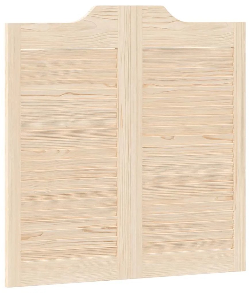 Portas de batente design de persiana 2-Par 80x80cm pinho maciço