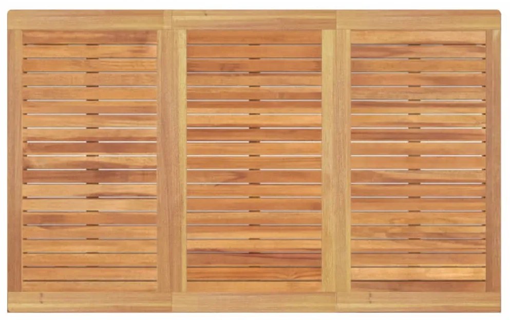 3 pcs conjunto de jantar para jardim madeira de teca maciça